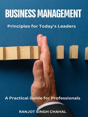 cover image of Business Management Principles for Today's Leaders